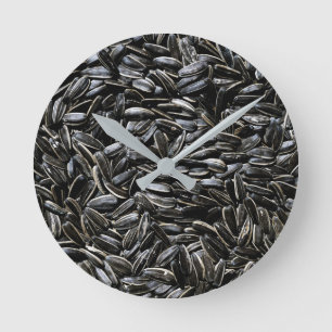 Horloge Ronde Graines de Tournesol Cool Fun