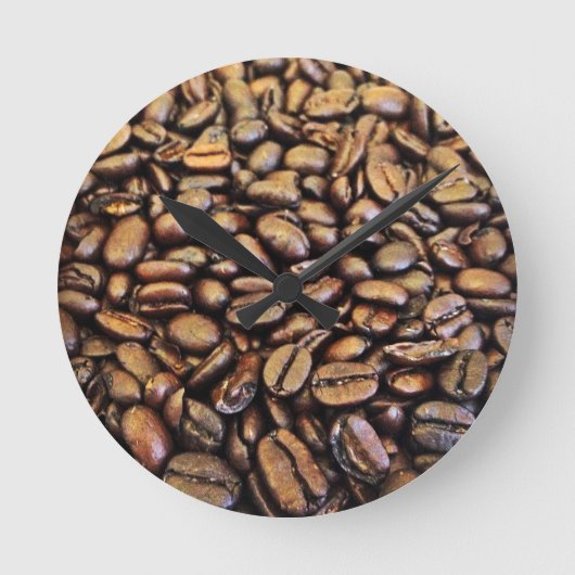 Horloge Ronde grains de café (Recto)