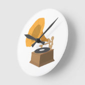 Horloge Ronde Gramophone (Angle)