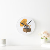 Horloge Ronde Gramophone (Maison)