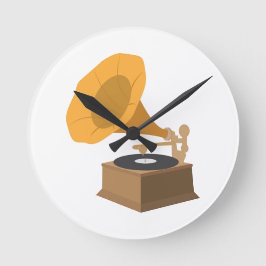 Horloge Ronde Gramophone (Recto)
