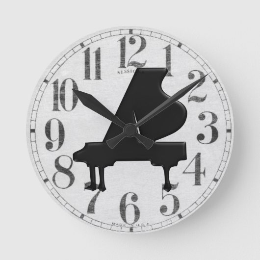 Horloge Ronde Grand Piano (Recto)