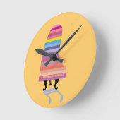 Horloge Ronde Grand piano du Colorful (Angle)