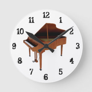 Horloge Ronde Grand Piano: Wall Clock