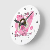 Horloge Ronde Grande soeur toujours la princesse (Angle)