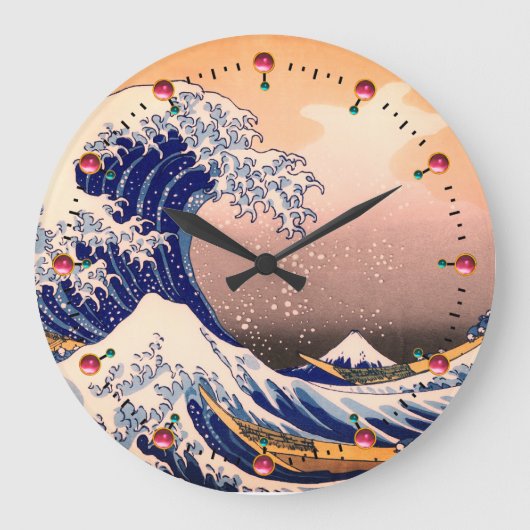 HORLOGE RONDE GRANDE VAGUE DE KANAGAWA (Recto)