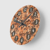 Horloge Ronde Granite granite rock surface with Digits (Angle)