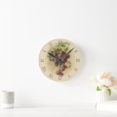 Horloge Ronde Grapes de vintage (Maison)