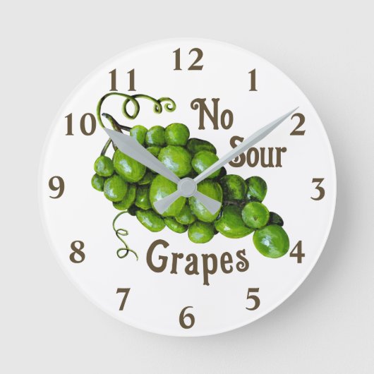 Horloge Ronde Grapes Wall Clock (Recto)