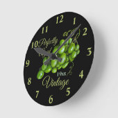 Horloge Ronde Grapes Wall Clock (Angle)