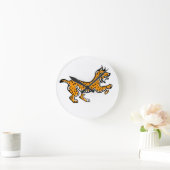 Horloge Ronde Graphique cool Ibérique LYNX - Espèces menacées - (Maison)