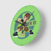 Horloge Ronde Graphique de Ben Tennyson Omnitrix (Angle)