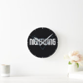 Horloge Ronde Graphique de nom high-tech Nightwing (Maison)
