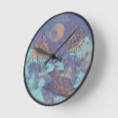 Horloge Ronde graphique géométrique (Angle)