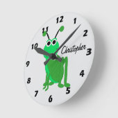 Horloge Ronde Grasshopper Design Personalised (Angle)
