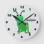 Horloge Ronde Grasshopper Design Personalised (Recto)