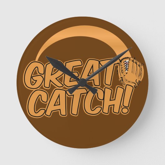 Horloge Ronde GREAT CATCH! custom wall clock (Recto)
