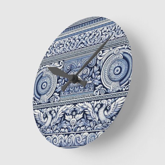 Horloge Ronde Grec ancien (Angle)