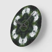 HORLOGE RONDE GREEN ABSTRACT DRAWING. SAMER BRASIL 1 (Angle)