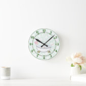 Horloge Ronde Green Bathroom (Maison)