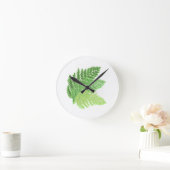 Horloge Ronde Green Fern Trio (Maison)