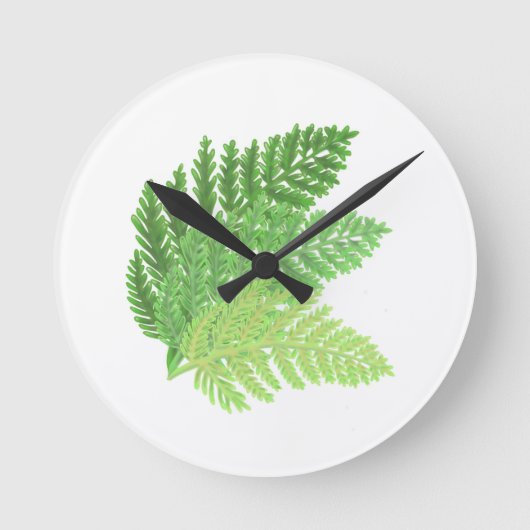 Horloge Ronde Green Fern Trio (Recto)