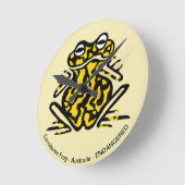 Horloge Ronde Grenouille - (Angle)