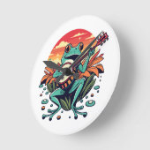 Horloge Ronde Grenouille banjo (Angle)