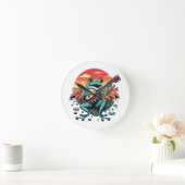 Horloge Ronde Grenouille banjo (Maison)