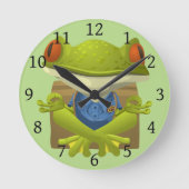Horloge Ronde Grenouille de Yoga (Recto)