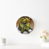 Horloge Ronde Grenouilles joyeuses (Maison)