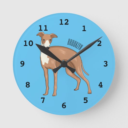 Horloge Ronde Greyhound dog (Recto)