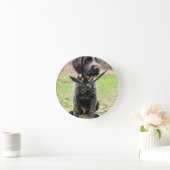 Horloge Ronde Griffon puppy (Maison)