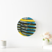 Horloge Ronde Grill jaune (Maison)