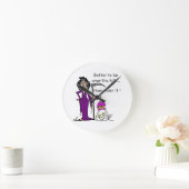 Horloge Ronde Grim Reaper Humour d'anniversaire (Maison)
