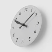 Horloge Ronde Gris / Modèle gris (Angle)