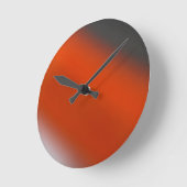 Horloge Ronde Gris orange gris (Angle)