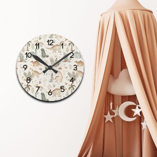 Horloge Ronde Grossiste Motif de la jungle de Boho Whimsical Din