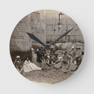 Horloge Ronde Groupez la photographie dans le Hall des colonnes,