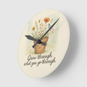 Horloge Ronde Grow Through What You Go Through (Angle)