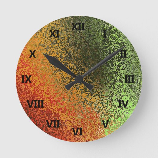Horloge Ronde Grunge multitones (Recto)