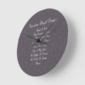Horloge Ronde Guardian Angel Prayer Charcoal (Angle)