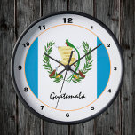 Horloge Ronde Guatemala Flag & Guatemala trendy fashion /design<br><div class="desc">WALL CLOCK : Guatemala & Guatemala Flag fashion design - love my country,  travel,  holiday,  country patriots / sports fans</div>