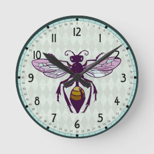 Horloge Ronde Guêpe