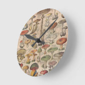 Horloge Ronde Guide du champignon vintage (Angle)