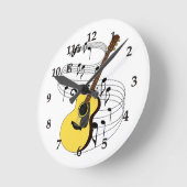 Horloge Ronde Guitare (Angle)