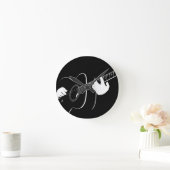 Horloge Ronde guitare (Maison)
