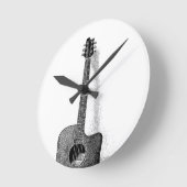 Horloge Ronde Guitare classique (Angle)