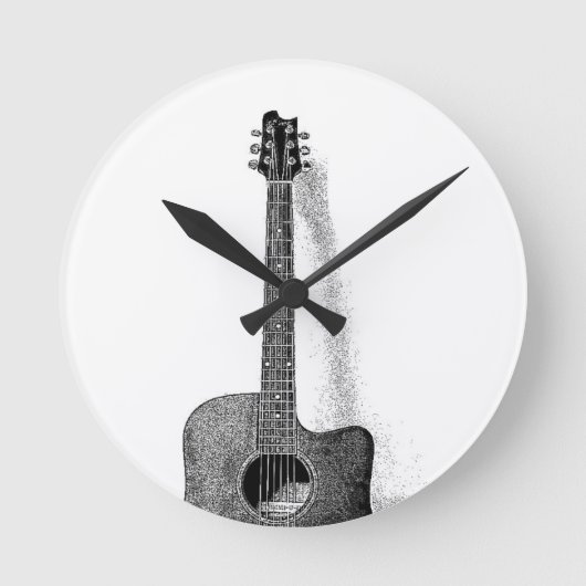 Horloge Ronde Guitare classique (Recto)