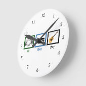 Horloge Ronde Guitare du sommeil (Angle)